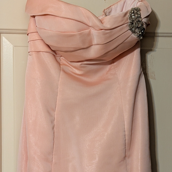 Love Strapless Pink Dress with Embellishment - Picture 1 of 5